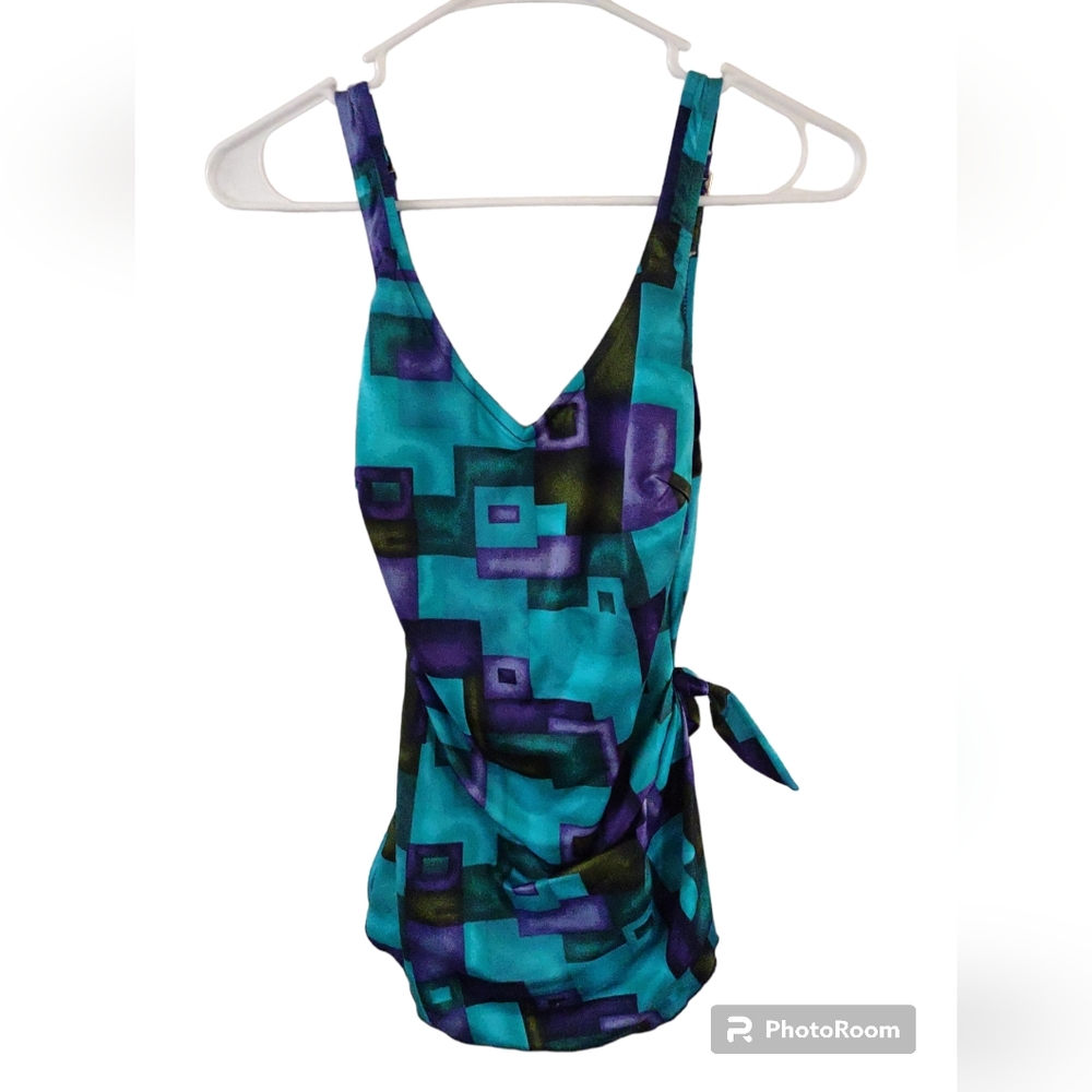 Vintage Roxanne swimsuit Size‎ 12 34D 70's 80's Beach Vacation Classic Deadstock
